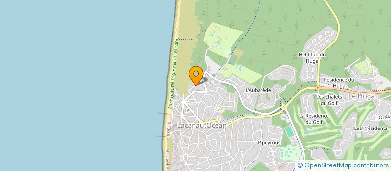 localisation de l'entreprise MADAME JESSICA SEURIN  LACANAU