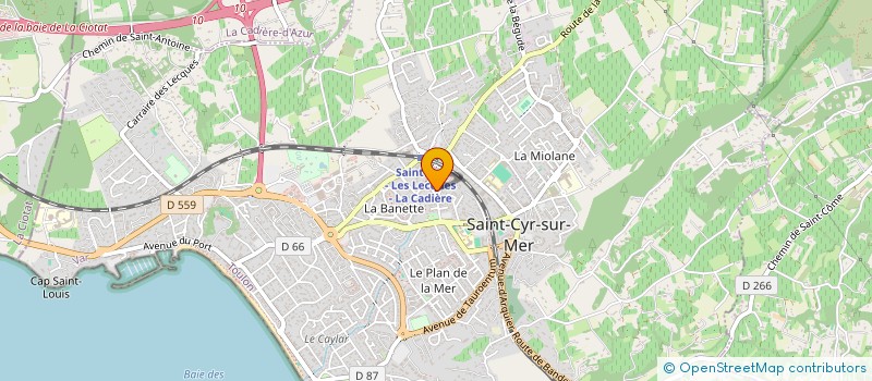localisation de l'entreprise MADAME JESSICA SICARD à SAINT-CYR-SUR-MER