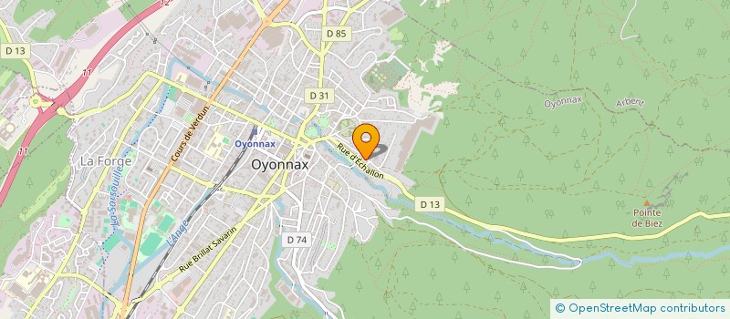localisation de l'entreprise MADAME JESSICA SIMON à OYONNAX