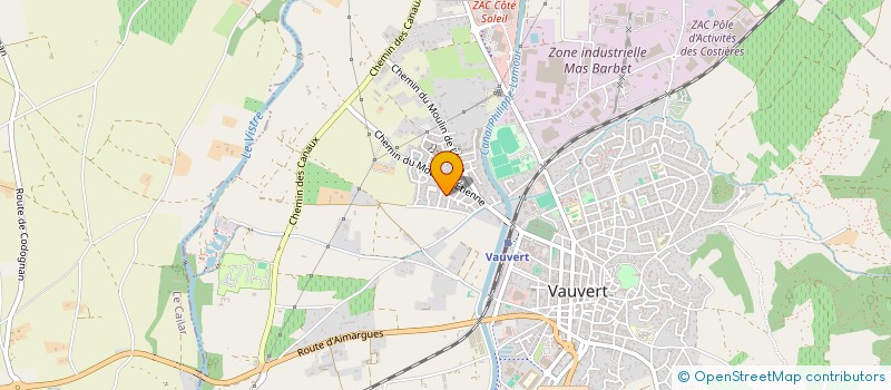 localisation de l'entreprise MADAME JESSICA SIMON  VAUVERT