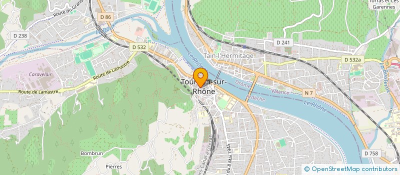 localisation de l'entreprise MADAME JESSICA SIMON à TOURNON-SUR-RHONE