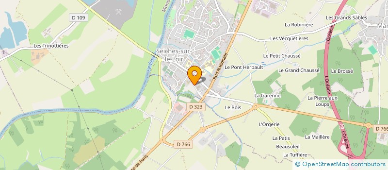 localisation de l'entreprise MADAME JESSICA SOUQUET  SEICHES-SUR-LE-LOIR