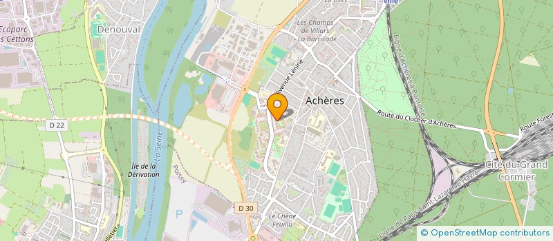 localisation de l'entreprise MADAME JESSICA TAVARES LIMA  ACHERES