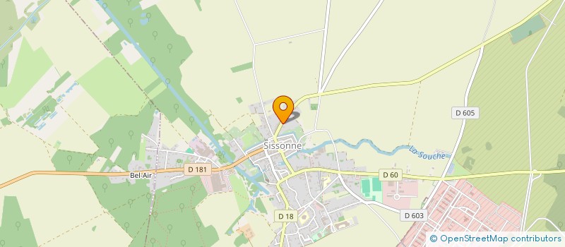 localisation de l'entreprise MADAME JESSICA THIEBAUX  SISSONNE