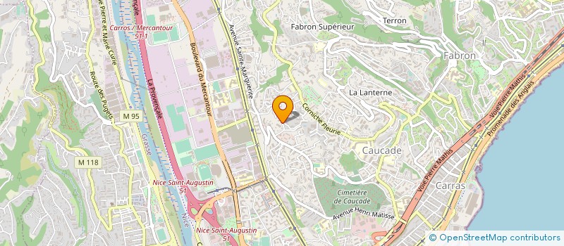 localisation de l'entreprise MADAME JESSICA THOMAS à NICE