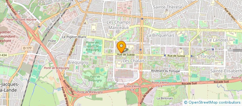 localisation de l'entreprise MADAME JESSICA THOMAS  RENNES