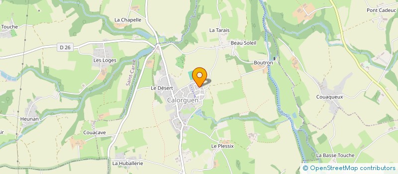 localisation de l'entreprise MADAME JESSICA THOREZ à CALORGUEN