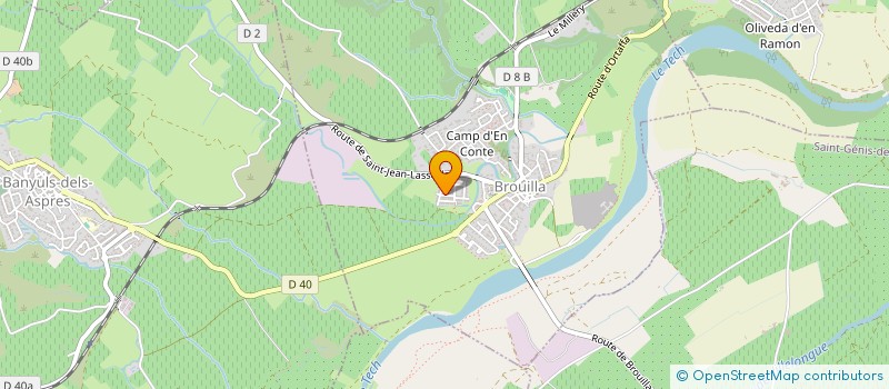 localisation de l'entreprise MADAME JESSICA TRAVIA  BROUILLA