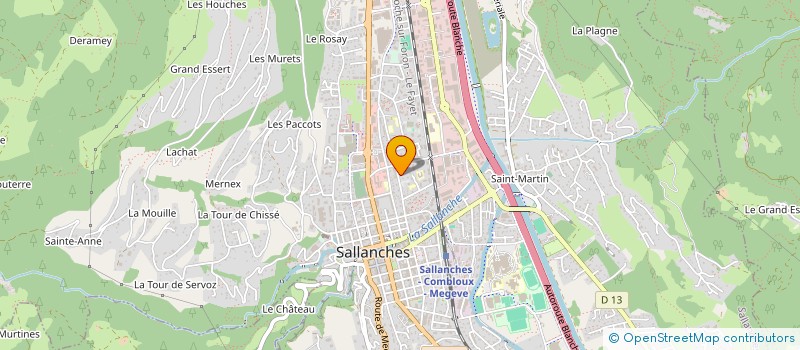 localisation de l'entreprise MADAME JESSICA TRIPODI  SALLANCHES