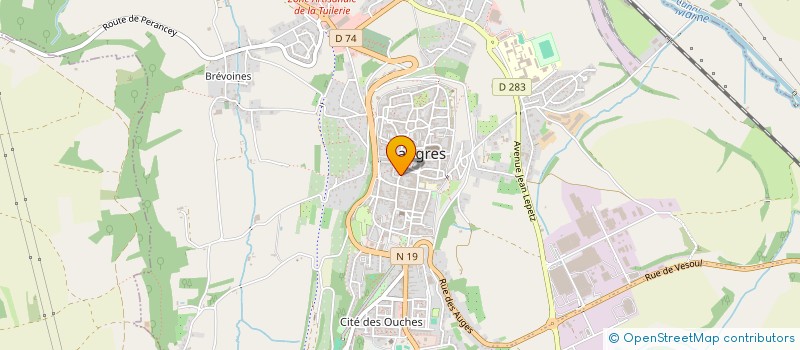 localisation de l'entreprise MADAME JESSICA TUR à LANGRES