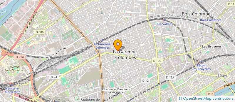 localisation de l'entreprise MADAME JESSICA VALET à LA GARENNE-COLOMBES