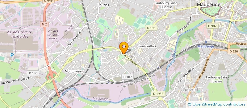 localisation de l'entreprise MADAME JESSICA VANCLEENPUT  MAUBEUGE