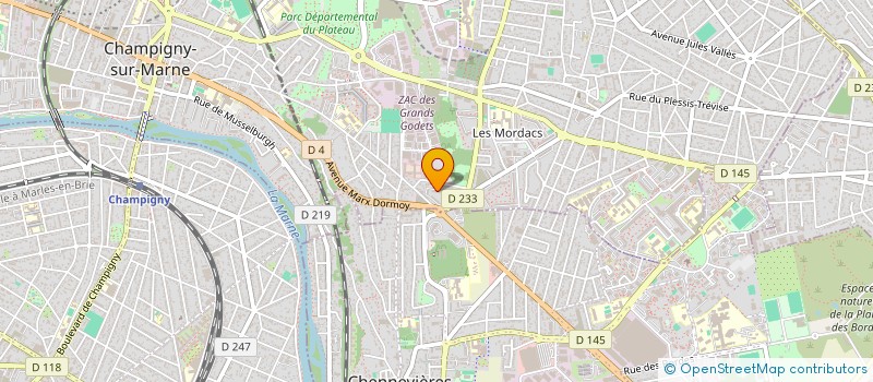 localisation de l'entreprise MADAME JESSICA VARANDAS ROLO  CHAMPIGNY-SUR-MARNE