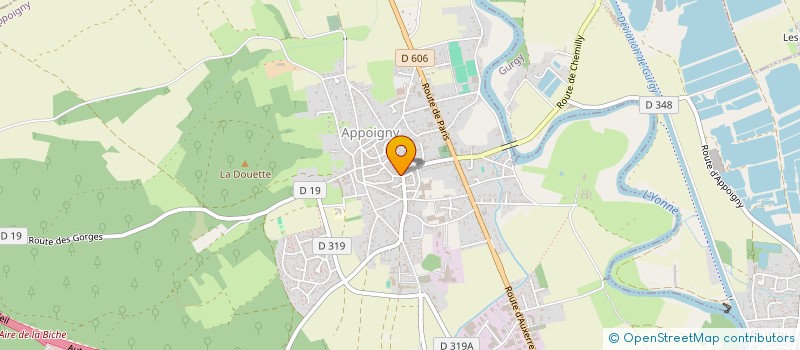localisation de l'entreprise MADAME JESSICA VERNAY à APPOIGNY