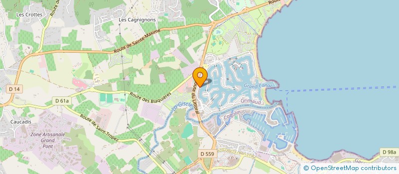 localisation de l'entreprise MADAME JESSICA VERNIORY  GRIMAUD