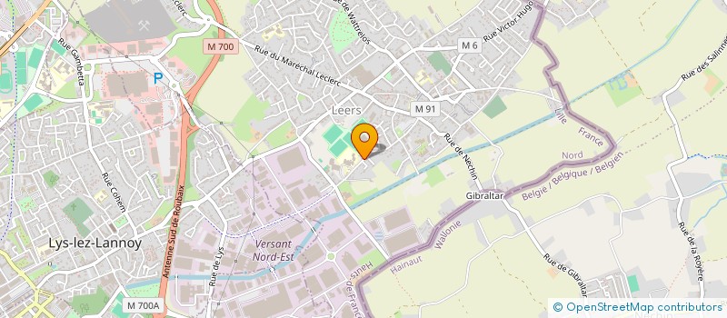 localisation de l'entreprise MADAME JESSICA VERWAERDE  LEERS