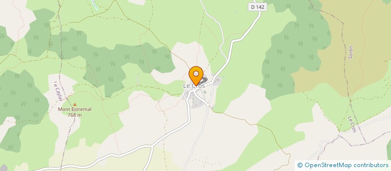 localisation de l'entreprise MADAME JESSICA VIALA  LE CROS