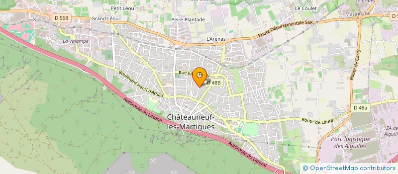 localisation de l'entreprise MADAME JESSICA VISCONTI  CHATEAUNEUF-LES-MARTIGUES