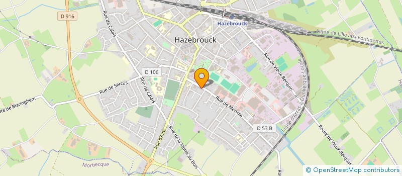 localisation de l'entreprise MADAME JESSICA WAELES à HAZEBROUCK