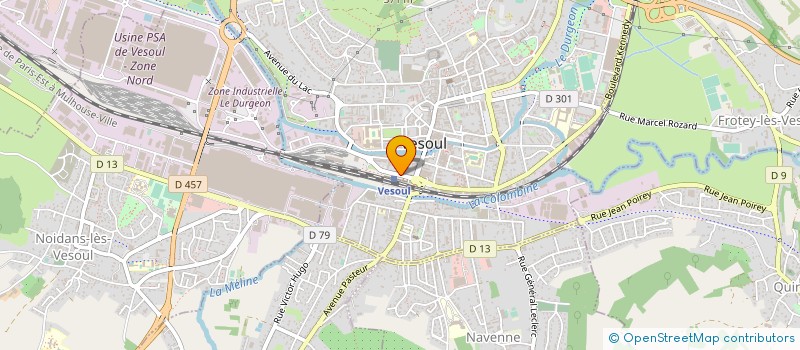 localisation de l'entreprise MADAME JESSICA WEBER  VESOUL