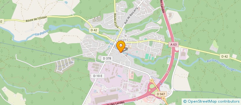 localisation de l'entreprise MADAME JESSICA WEYMEELS  CASTELGINEST