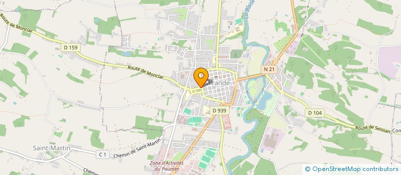 localisation de l'entreprise MADAME JESSICA XIBERRAS  MIRANDE