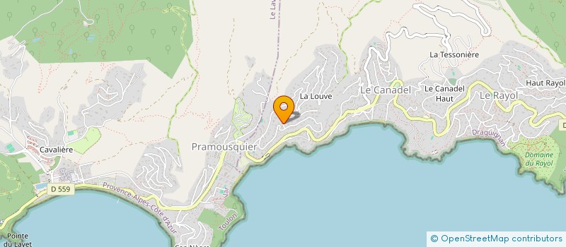 localisation de l'entreprise MADAME JESSICA YGORRA à RAYOL-CANADEL-SUR-MER