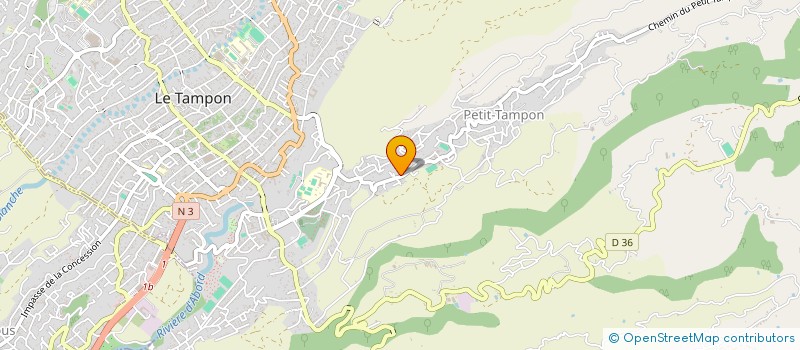 localisation de l'entreprise MADAME JESSICA ZITTE  LE TAMPON