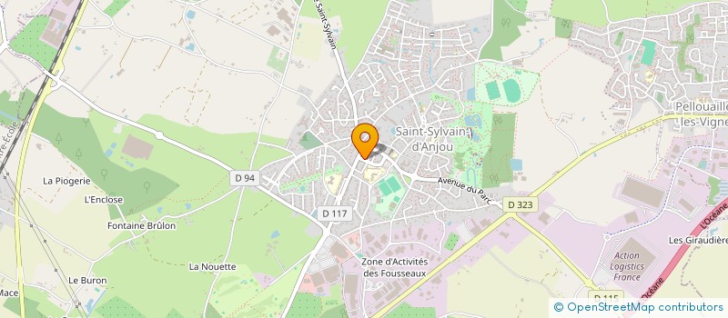 localisation de l'entreprise MADAME JESSIE BENOIST  VERRIERES-EN-ANJOU