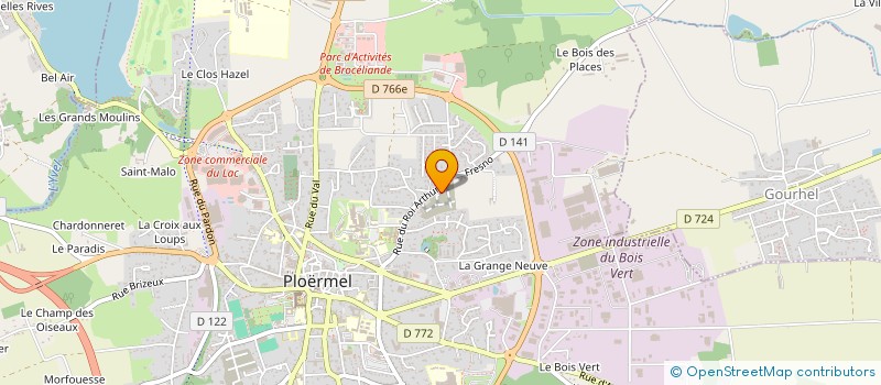 localisation de l'entreprise MADAME JESSIE BOURDAIS  PLOERMEL