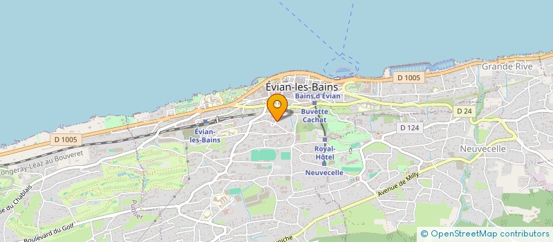 localisation de l'entreprise MADAME JESSIE CAUTE  EVIAN-LES-BAINS