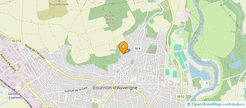 localisation de l'entreprise MADAME JESSIE COLOMBAN  COURNON-D'AUVERGNE