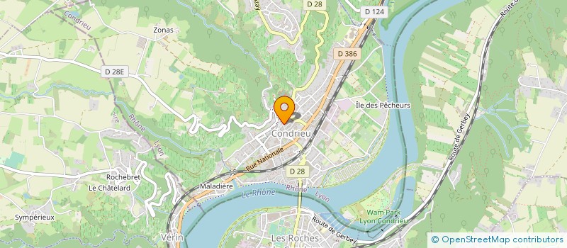 localisation de l'entreprise MADAME JESSIE DELAMBRE  CONDRIEU