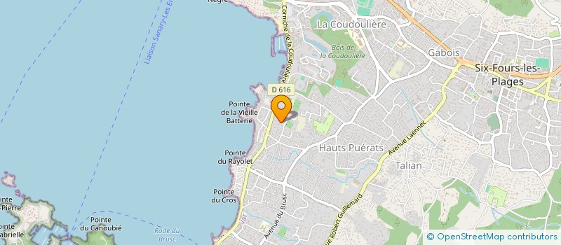 localisation de l'entreprise MADAME JESSIE FAURE à SIX-FOURS-LES-PLAGES