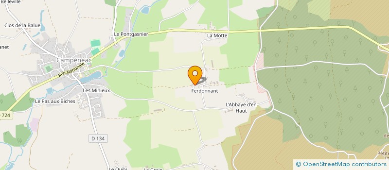 localisation de l'entreprise MADAME JESSIE GNOVANONA  CAMPENEAC