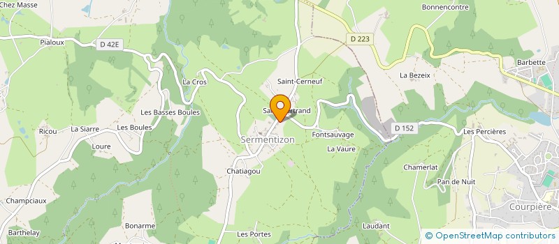 localisation de l'entreprise MADAME JESSIE GOUTORBE  VOLLORE-MONTAGNE