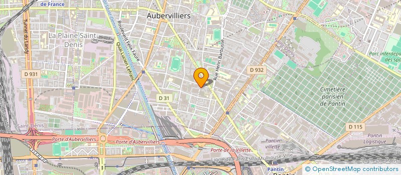 localisation de l'entreprise MADAME JESSIE MALET à AUBERVILLIERS