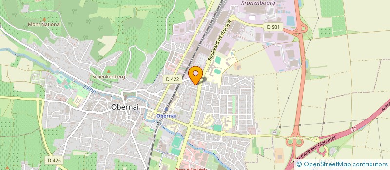 localisation de l'entreprise MADAME JESSIE NORMAND  OBERNAI