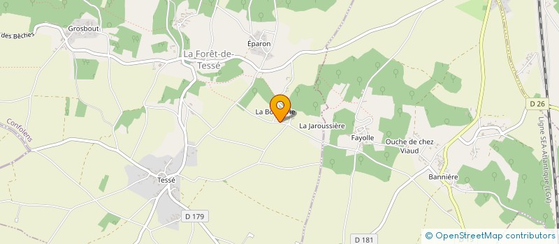 localisation de l'entreprise MADAME JESSIE PHILIPPOT à LA FORET-DE-TESSE
