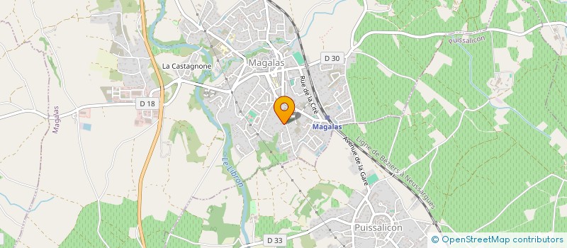 localisation de l'entreprise MADAME JESSIE ROBERTSON  MAGALAS