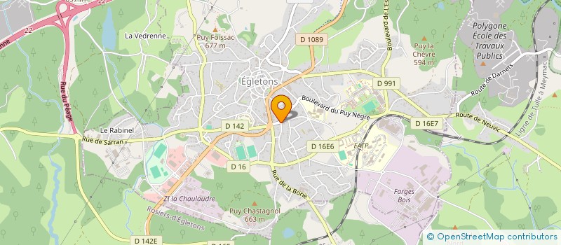 localisation de l'entreprise MADAME JESSIKA-ANGELIQUE BAROUX  EGLETONS