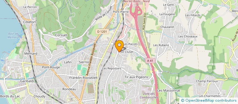 localisation de l'entreprise MADAME JESSIKA LEFEBVRE  AIX LES BAINS