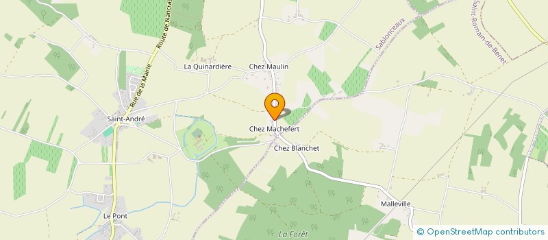 localisation de l'entreprise MADAME JESSIKA ROUFFIGNAT  SABLONCEAUX