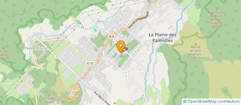 localisation de l'entreprise MADAME JESSY ALPOU  LA PLAINE-DES-PALMISTES