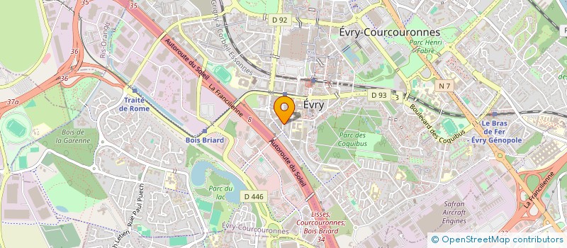 localisation de l'entreprise MADAME JESSY ARRIAZA à EVRY-COURCOURONNES