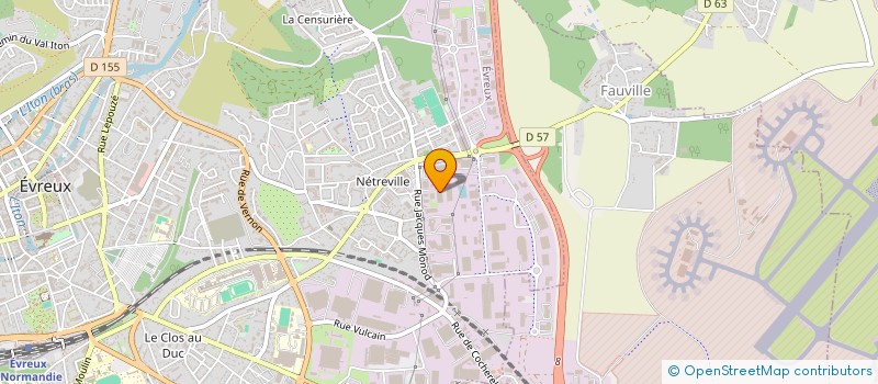 localisation de l'entreprise MADAME JESSY HUE  EVREUX