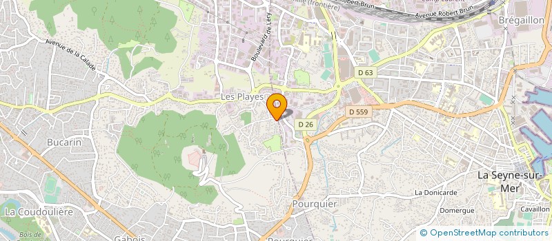 localisation de l'entreprise MADAME JESSY HUG à SIX-FOURS-LES-PLAGES