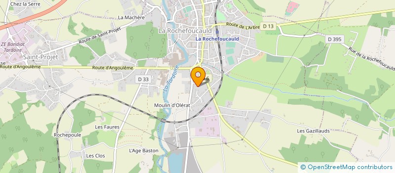 localisation de l'entreprise MADAME JESSY JOUBERT RIPPE à LA ROCHEFOUCAULD-EN-ANGOUMOIS