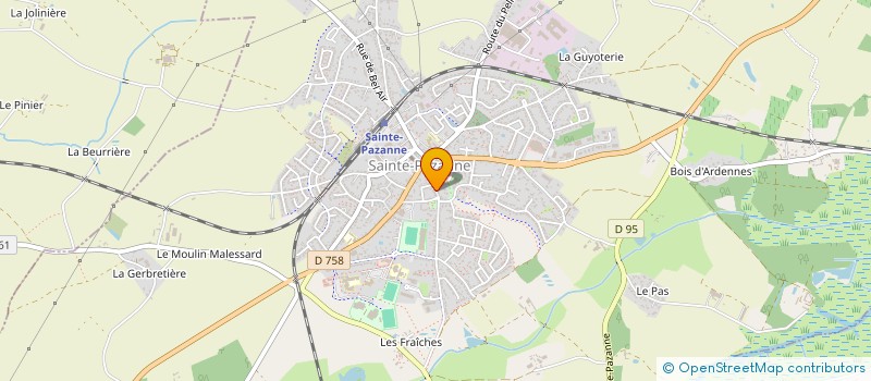localisation de l'entreprise MADAME JESSY LAHEUX à SAINTE-PAZANNE