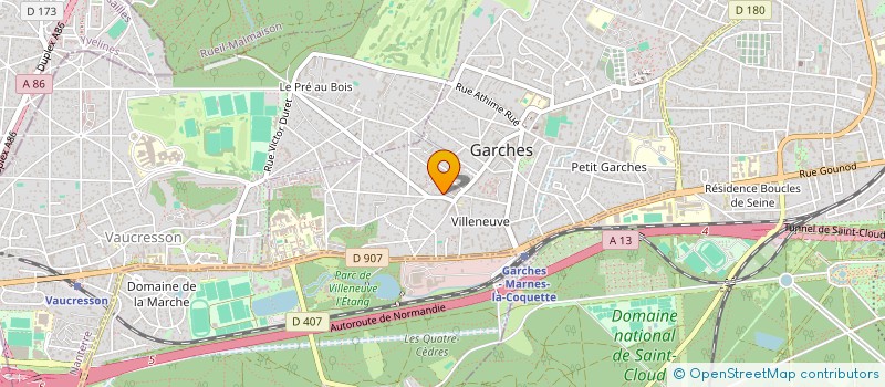 localisation de l'entreprise MADAME JESSY LE ROY  GARCHES
